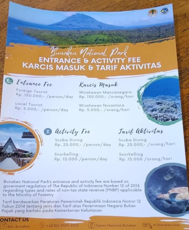 Bunaken Cha Cha Nature Resort Екстериор снимка